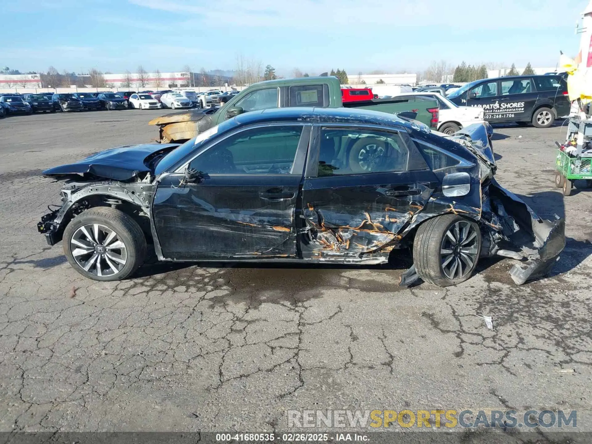14 fotografías del automóvil dañado JHMFE1F79NX005393 HONDA CIVIC 2022