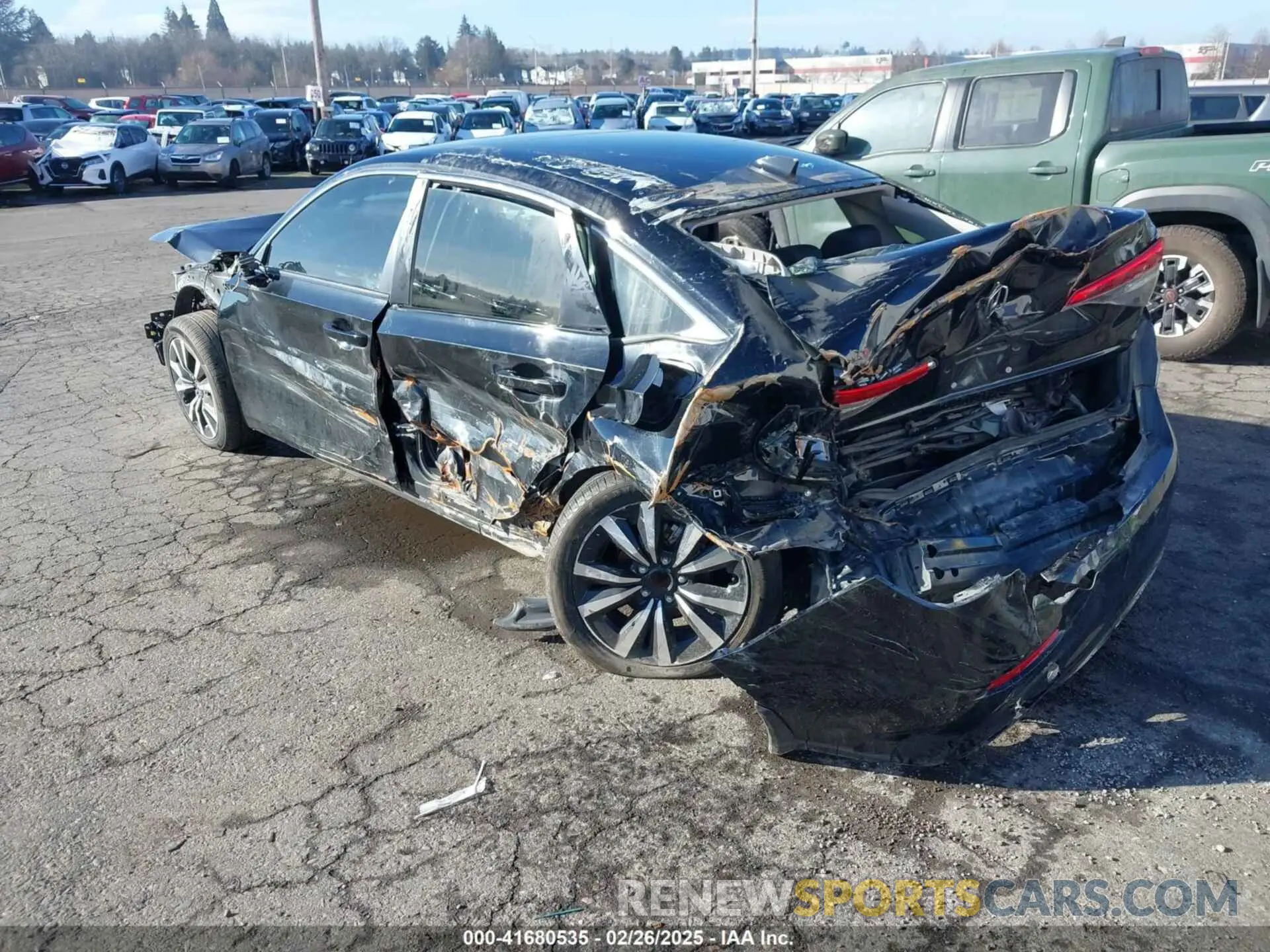 3 fotografías del automóvil dañado JHMFE1F79NX005393 HONDA CIVIC 2022