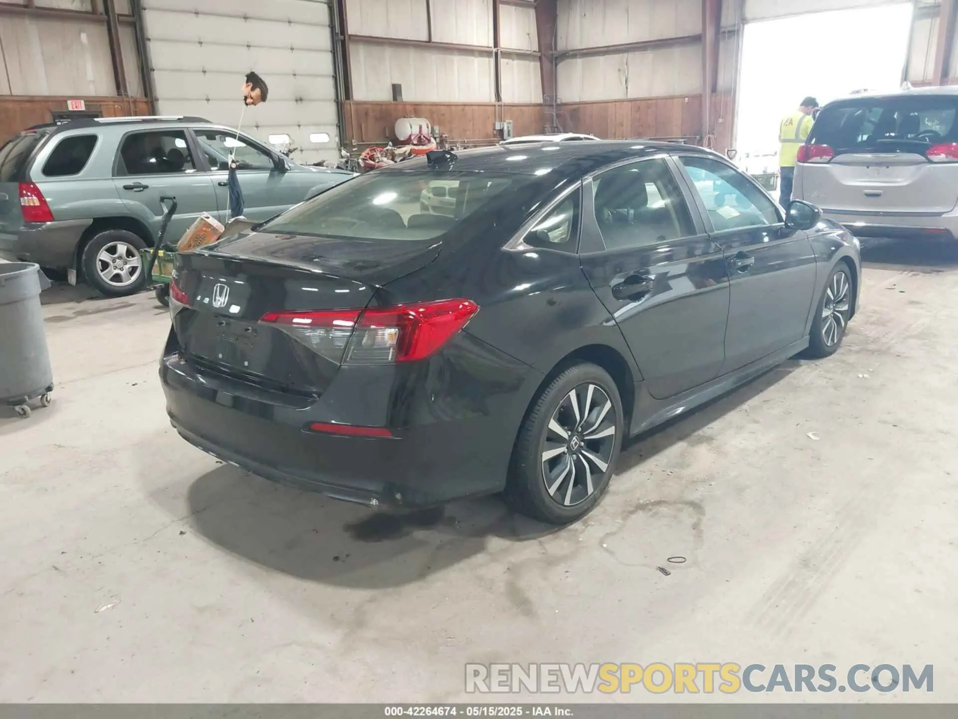4 fotografías del automóvil dañado JHMFE1F79NX010271 HONDA CIVIC 2022