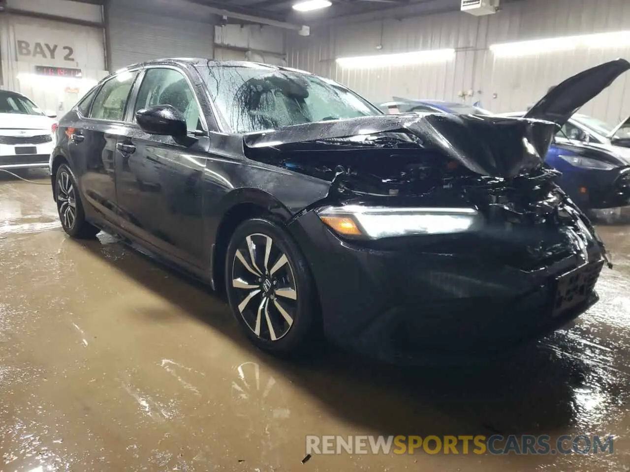 4 fotografías del automóvil dañado JHMFE1F7XNX003992 HONDA CIVIC 2022