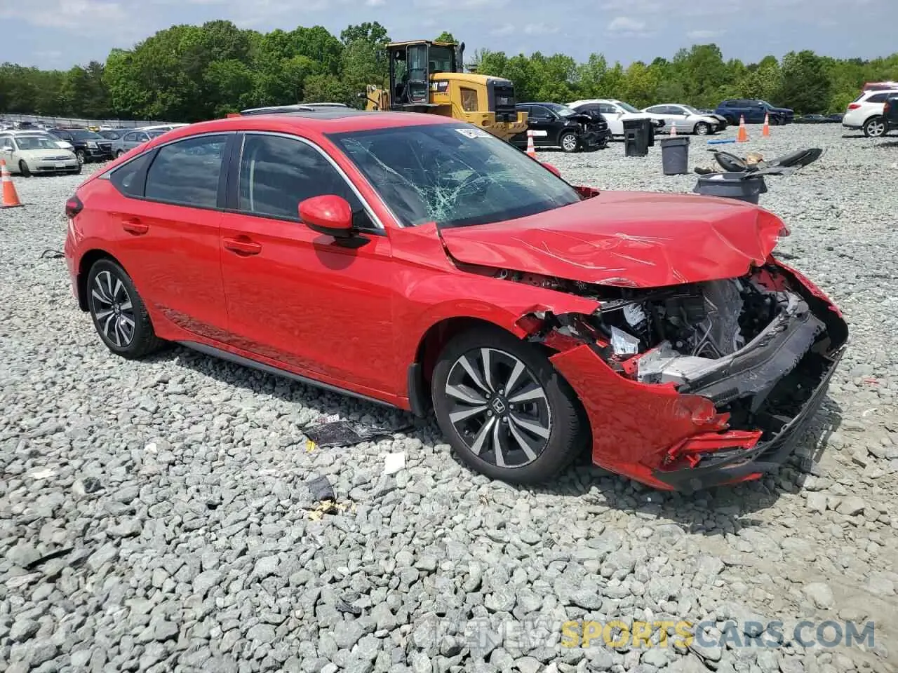4 fotografías del automóvil dañado 19XFL1H75PE016334 HONDA CIVIC 2023