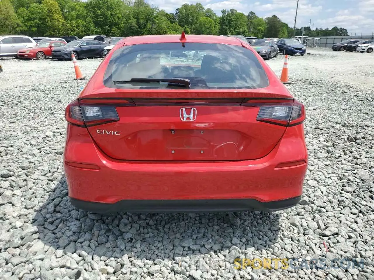 6 fotografías del automóvil dañado 19XFL1H75PE016334 HONDA CIVIC 2023