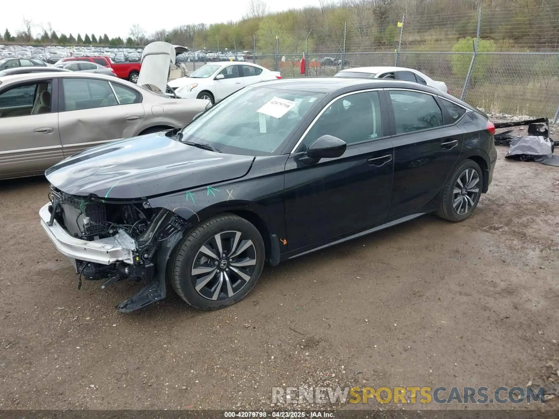2 fotografías del automóvil dañado 19XFL1H77PE018148 HONDA CIVIC 2023