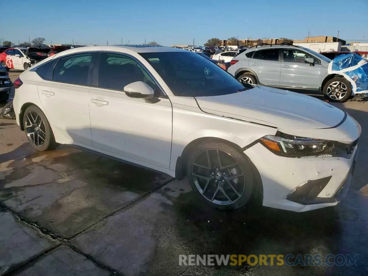 4 fotografías del automóvil dañado 19XFL1H85PE006458 HONDA CIVIC 2023