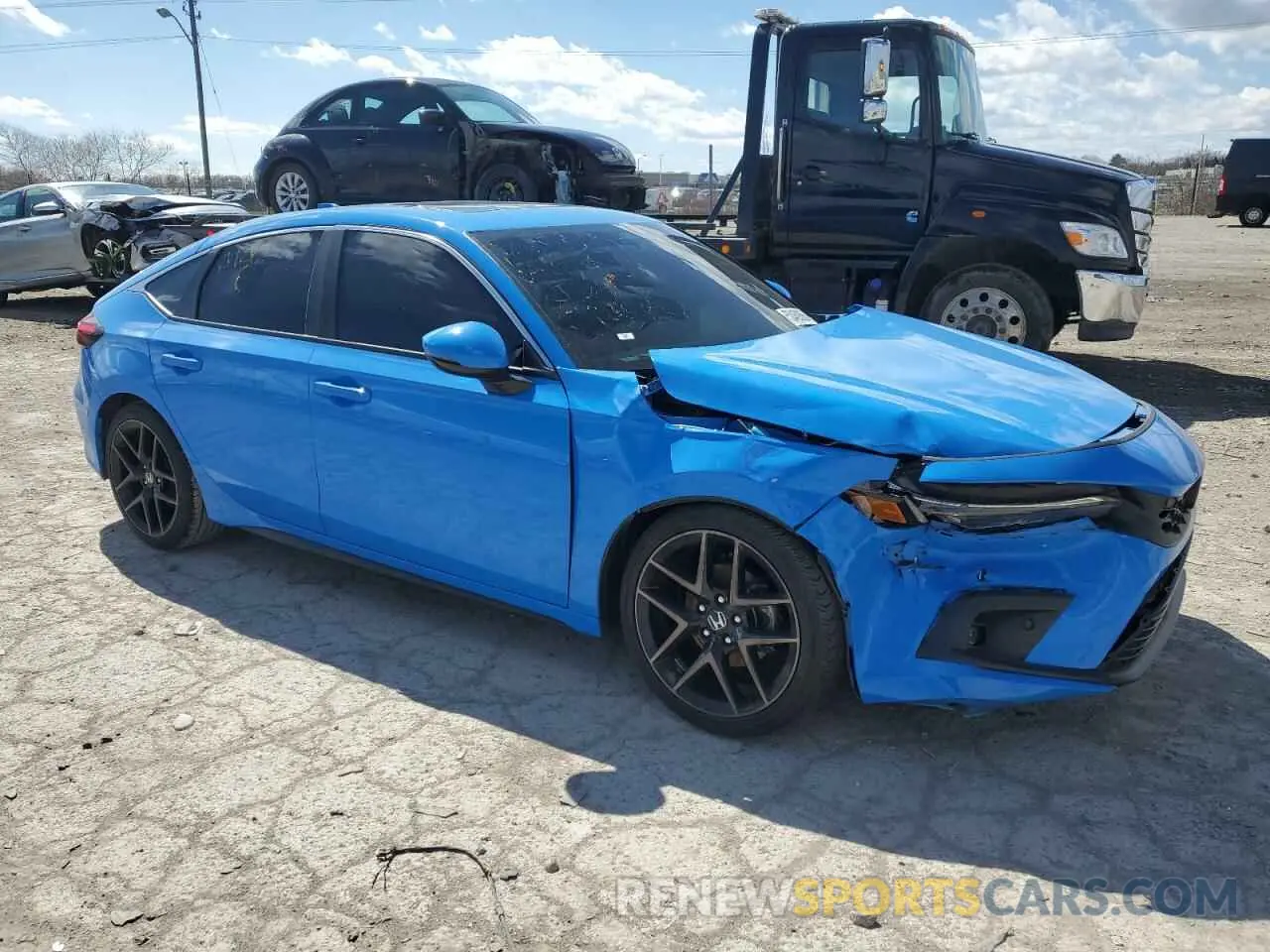 4 fotografías del automóvil dañado 19XFL1H88PE012562 HONDA CIVIC 2023