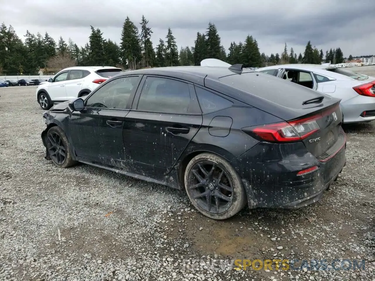 2 fotografías del automóvil dañado 19XFL2G88PE001178 HONDA CIVIC 2023