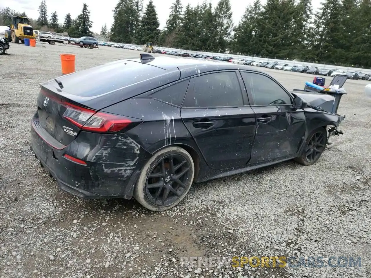 3 fotografías del automóvil dañado 19XFL2G88PE001178 HONDA CIVIC 2023