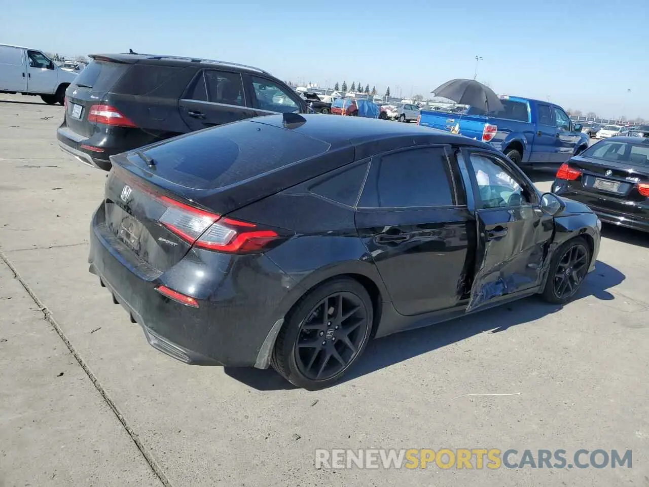 3 fotografías del automóvil dañado 19XFL2H80PE011251 HONDA CIVIC 2023