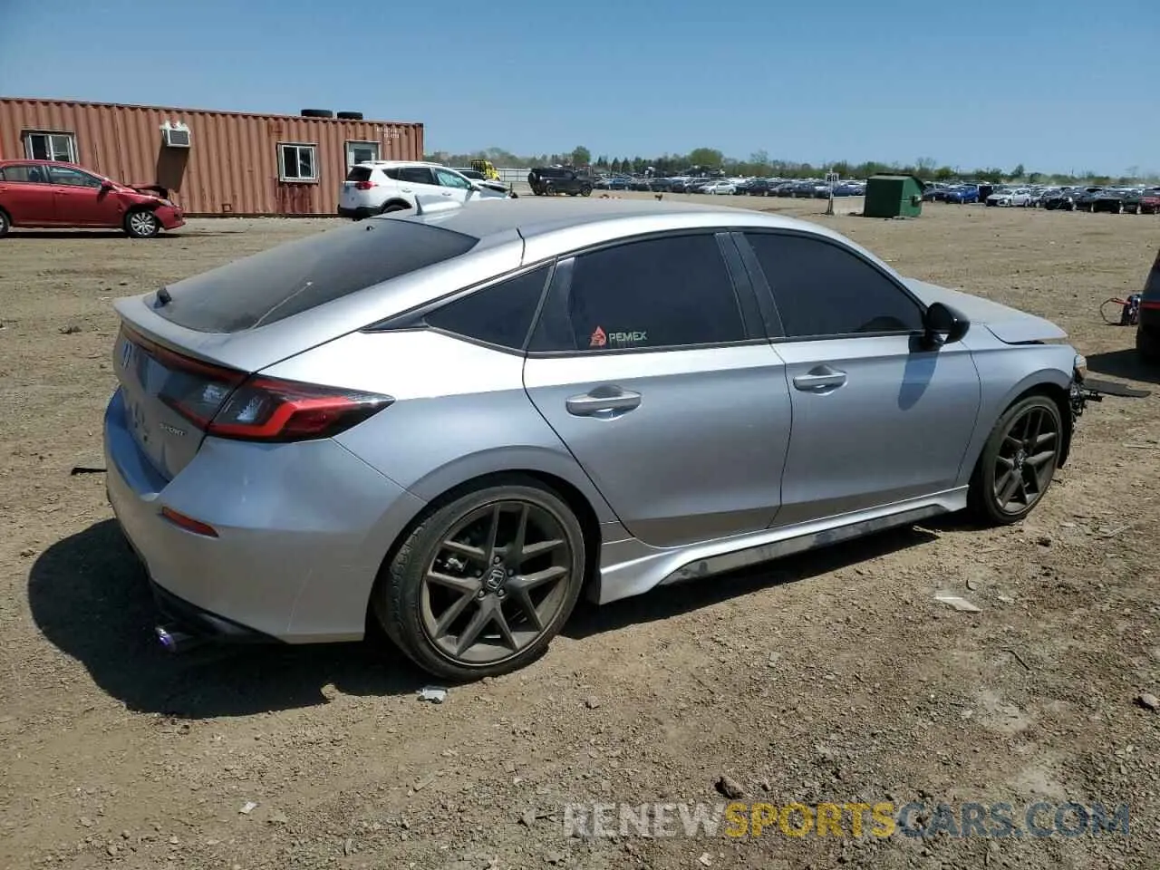 3 fotografías del automóvil dañado 19XFL2H80PE021469 HONDA CIVIC 2023