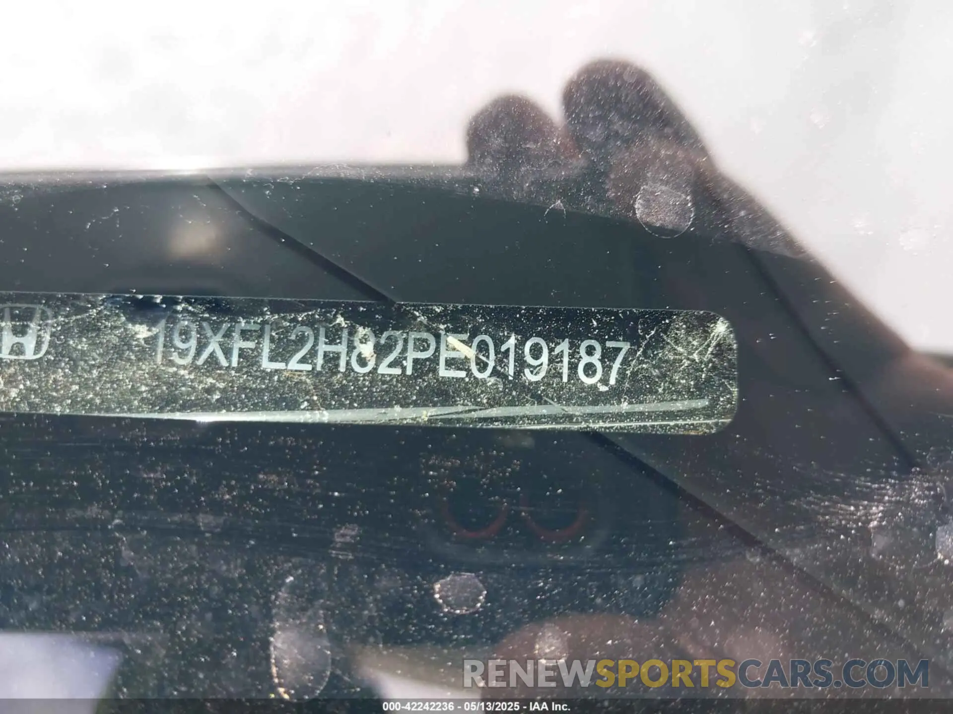 9 fotografías del automóvil dañado 19XFL2H82PE019187 HONDA CIVIC 2023