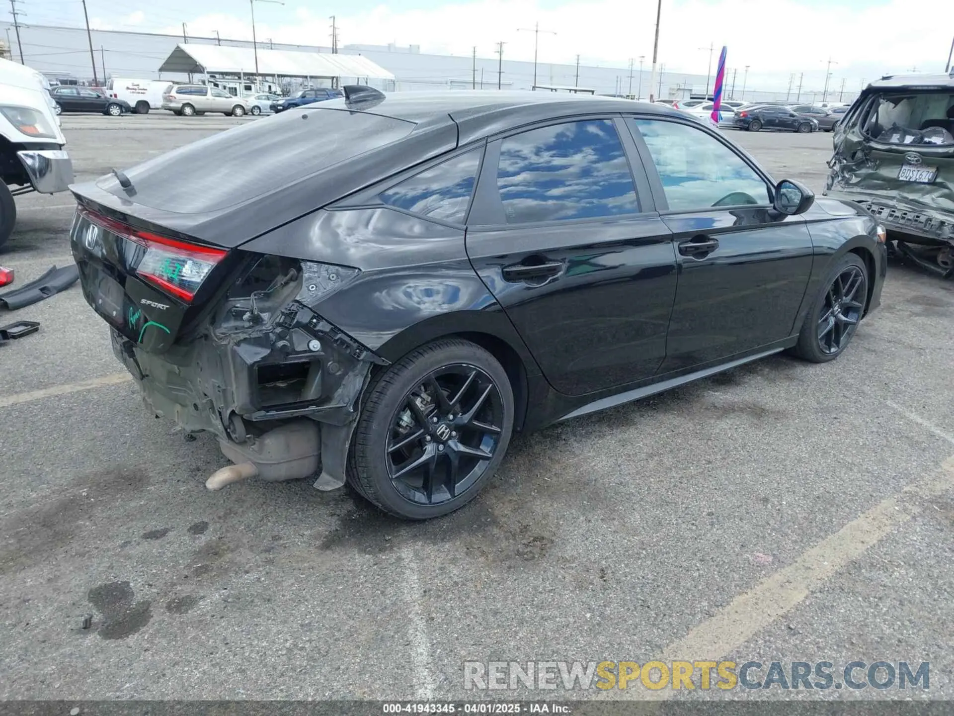 4 fotografías del automóvil dañado 19XFL2H82PE021151 HONDA CIVIC 2023