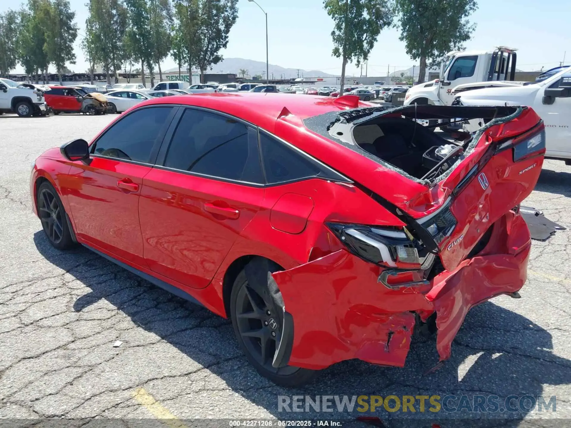 3 fotografías del automóvil dañado 19XFL2H83PE006691 HONDA CIVIC 2023