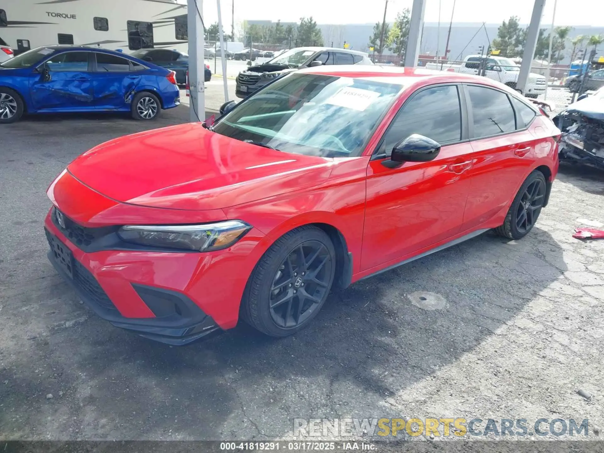 2 fotografías del automóvil dañado 19XFL2H85PE012038 HONDA CIVIC 2023
