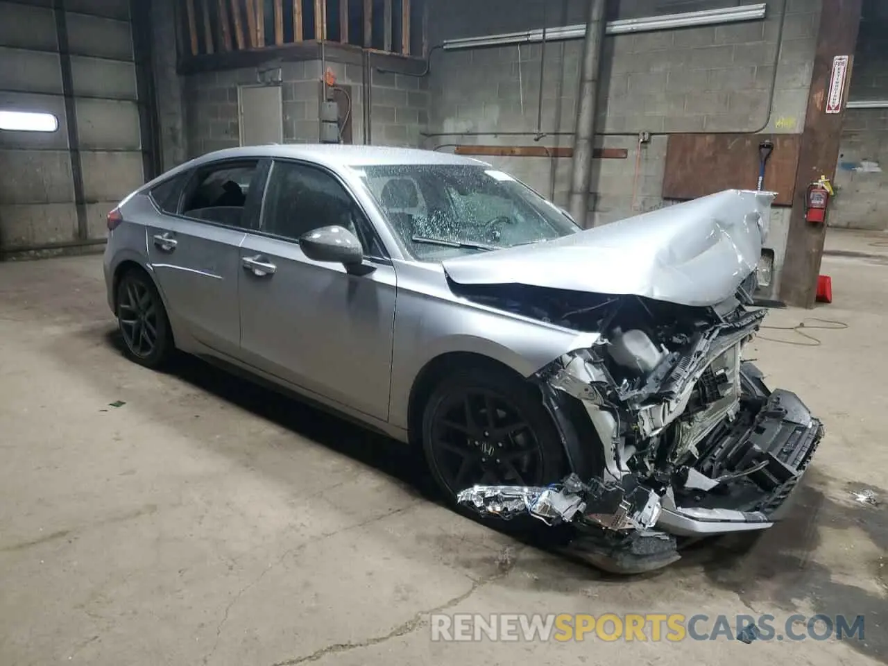 4 fotografías del automóvil dañado 19XFL2H87PE016172 HONDA CIVIC 2023