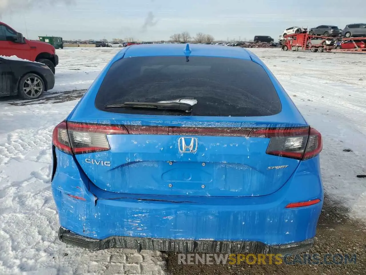 6 fotografías del automóvil dañado 19XFL2H88PE001616 HONDA CIVIC 2023