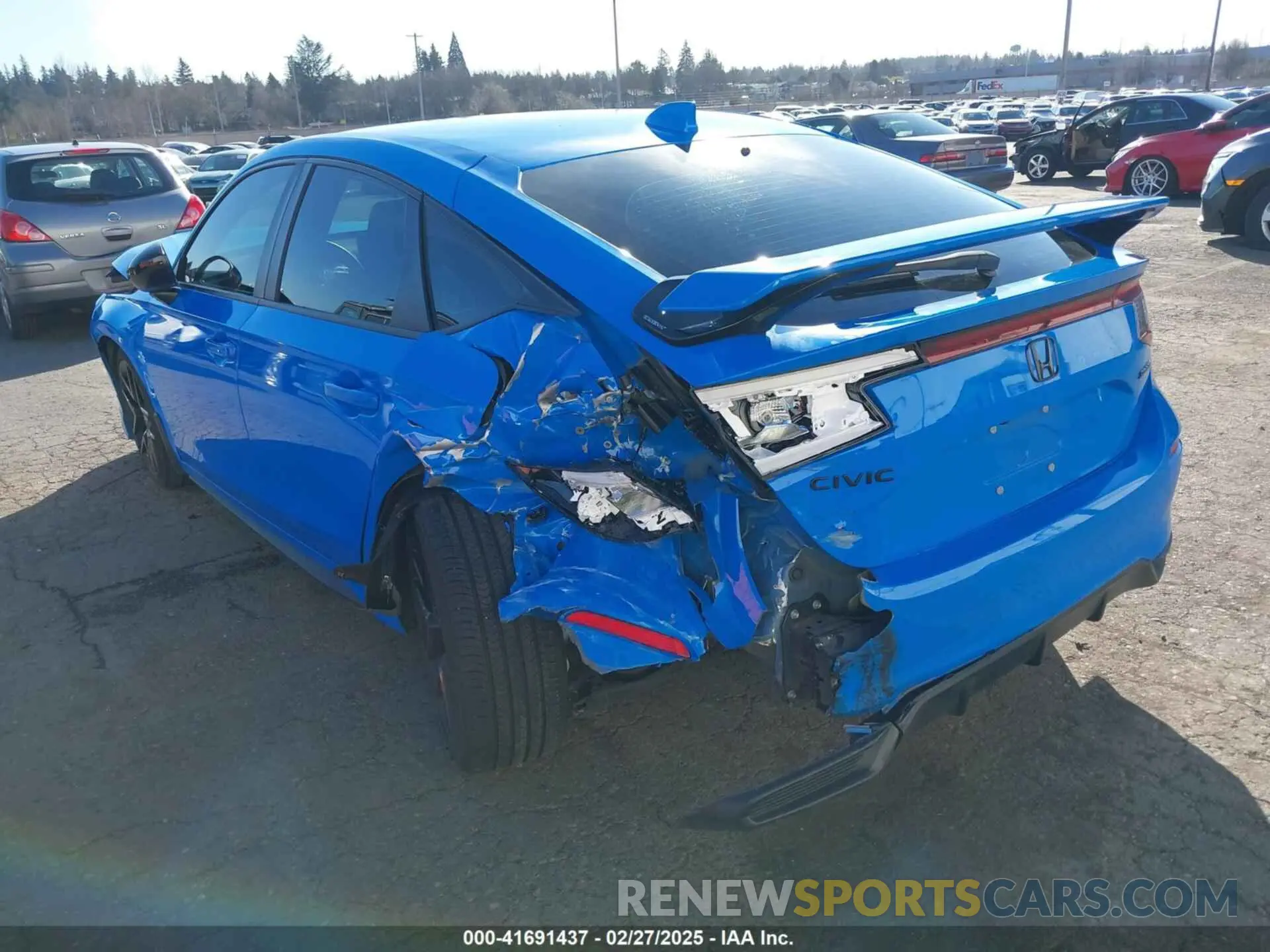 3 fotografías del automóvil dañado 19XFL2H88PE020375 HONDA CIVIC 2023