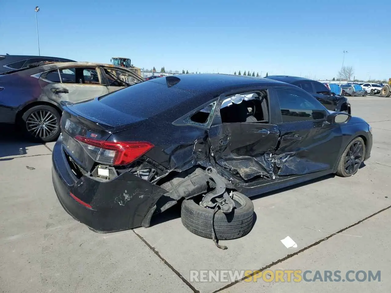 3 fotografías del automóvil dañado 2HGFE1E59PH476177 HONDA CIVIC 2023