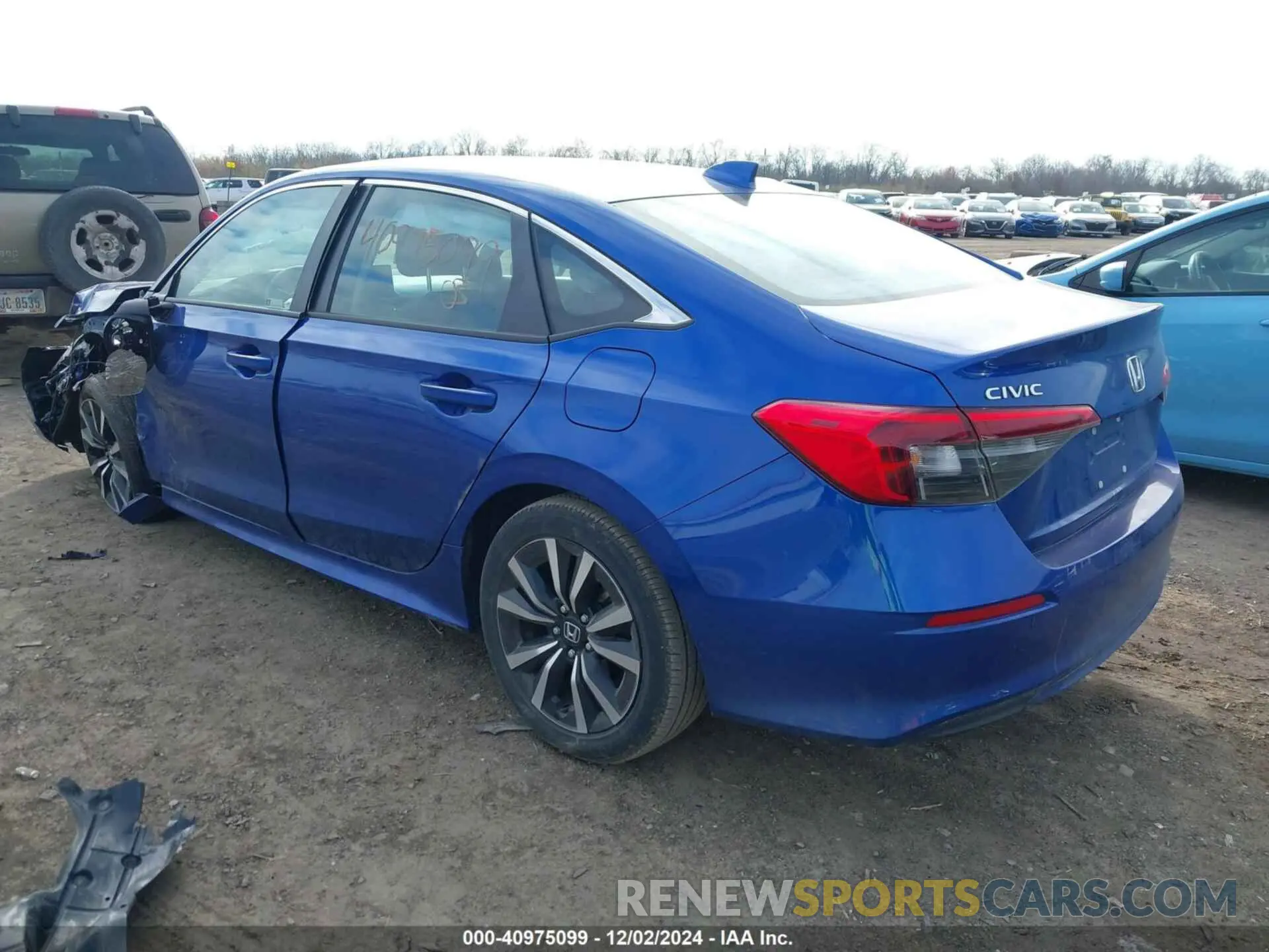 3 fotografías del automóvil dañado 2HGFE1F70PH304524 HONDA CIVIC 2023