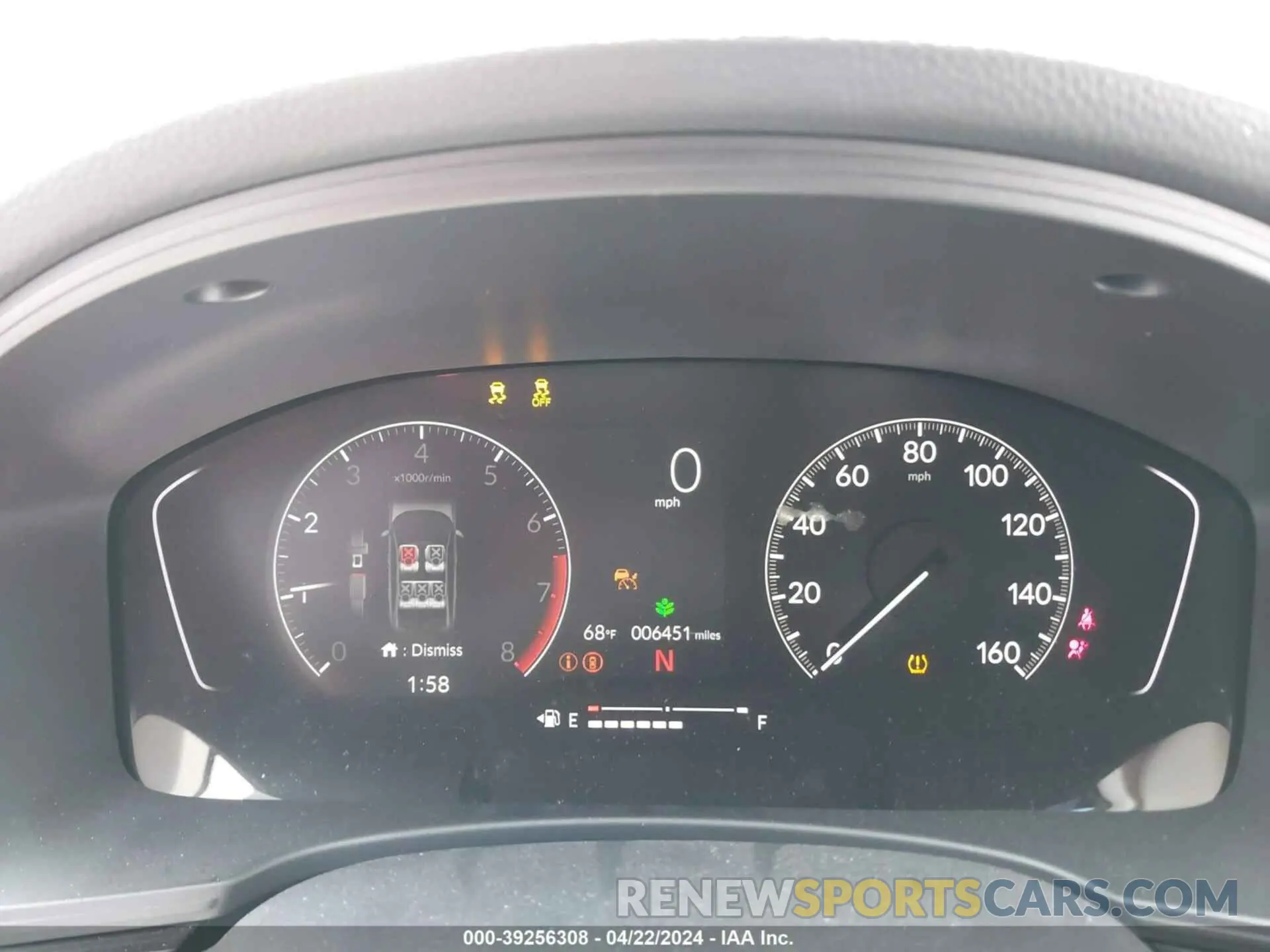 7 fotografías del automóvil dañado 2HGFE1F71PH324023 HONDA CIVIC 2023