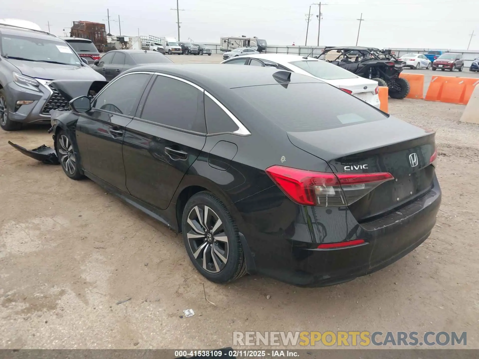 3 fotografías del automóvil dañado 2HGFE1F72PH316934 HONDA CIVIC 2023