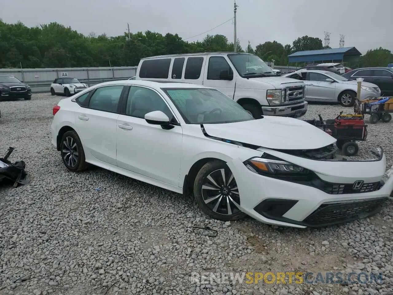 4 fotografías del automóvil dañado 2HGFE1F72PH323768 HONDA CIVIC 2023