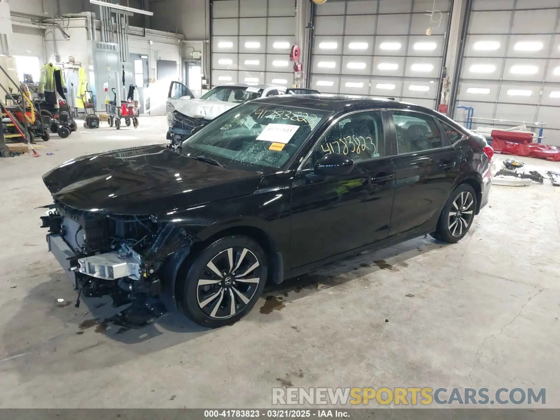 2 fotografías del automóvil dañado 2HGFE1F74PH309693 HONDA CIVIC 2023