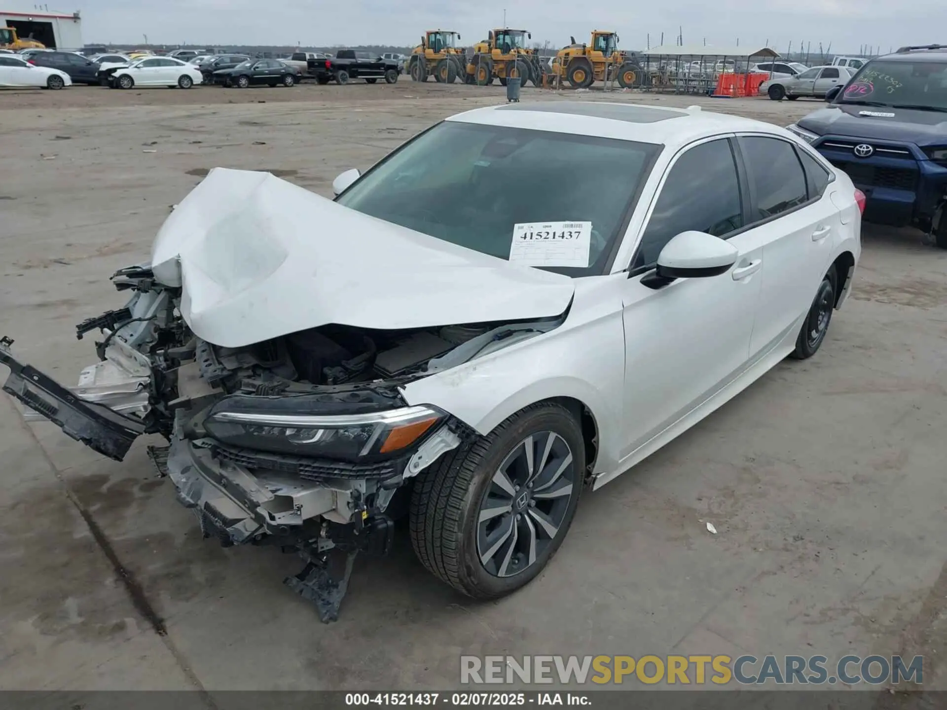 2 fotografías del automóvil dañado 2HGFE1F75PH302767 HONDA CIVIC 2023