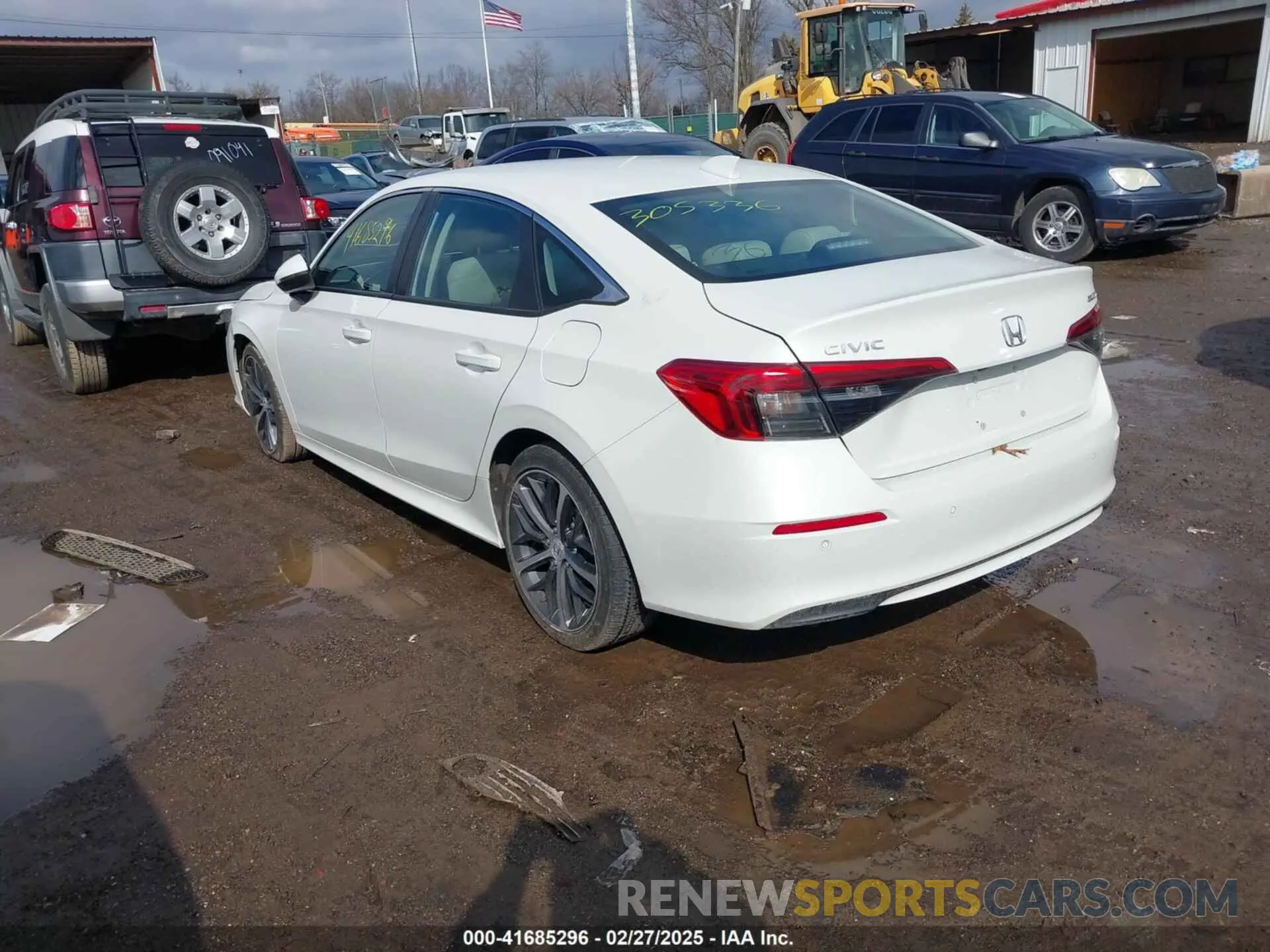 3 fotografías del automóvil dañado 2HGFE1F92PH305336 HONDA CIVIC 2023