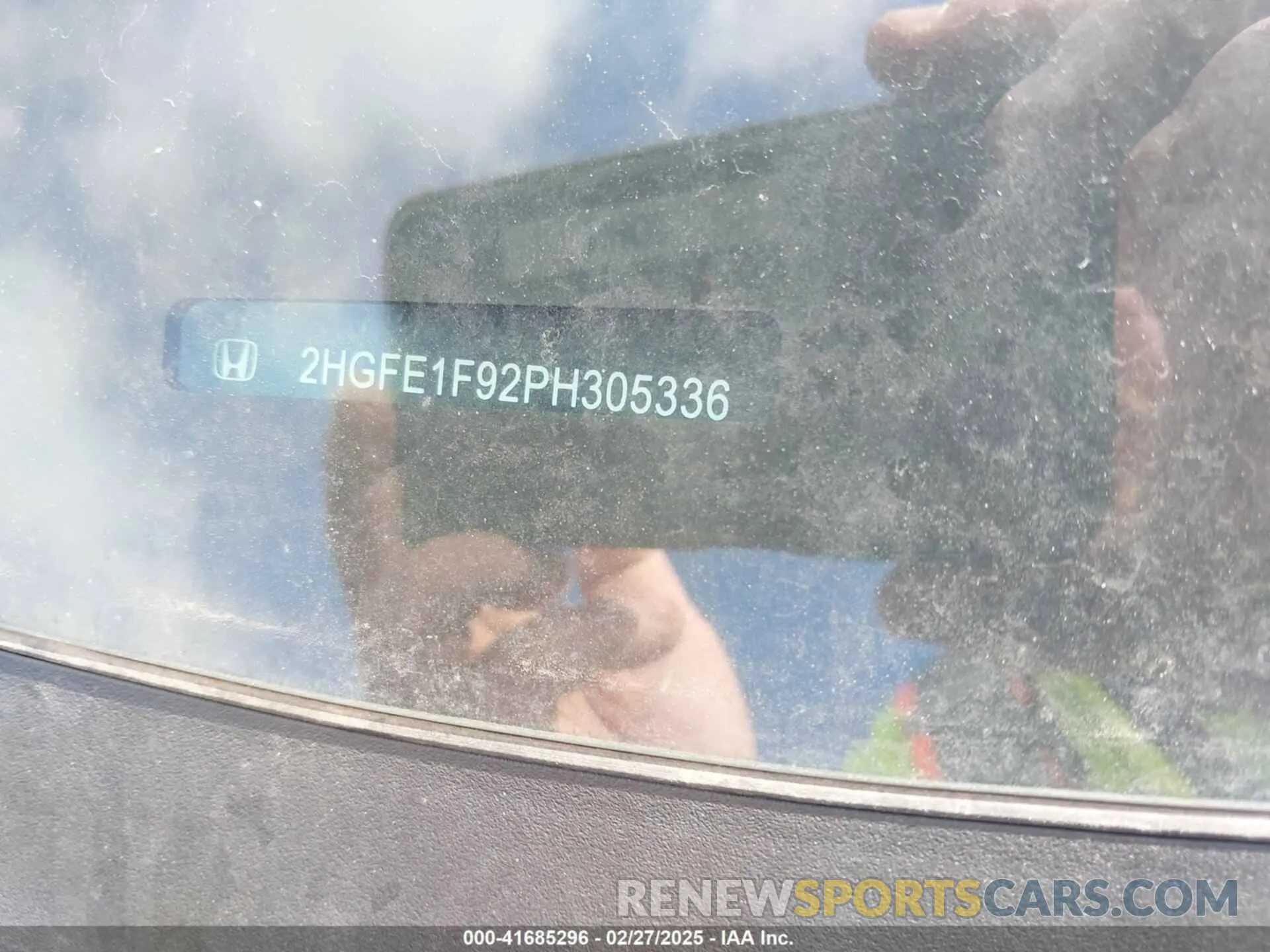9 fotografías del automóvil dañado 2HGFE1F92PH305336 HONDA CIVIC 2023
