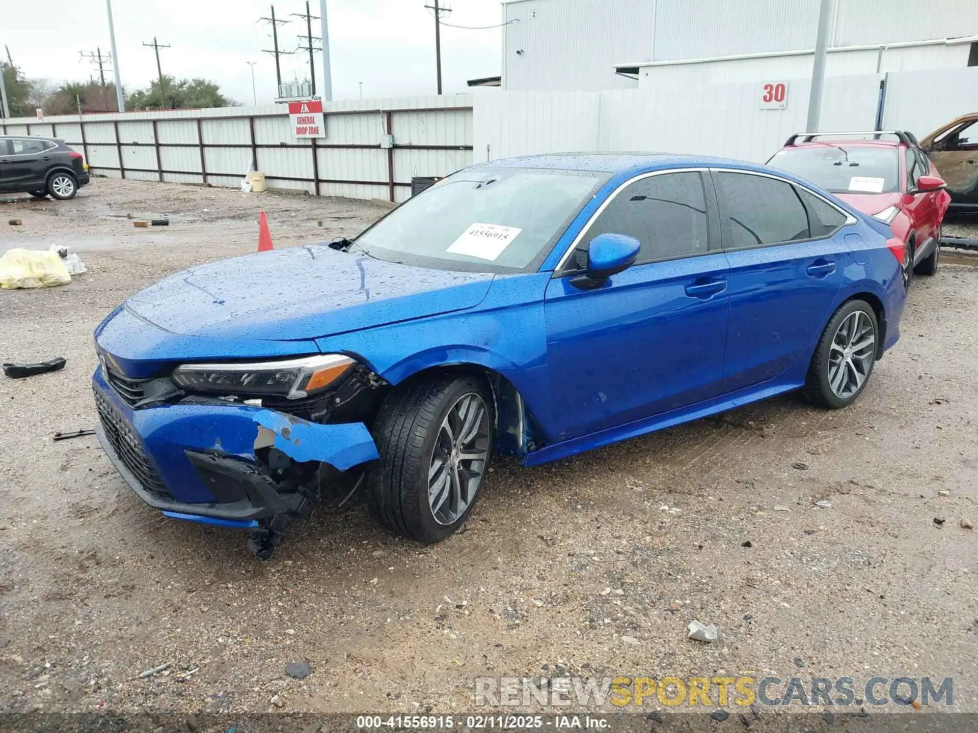 2 fotografías del automóvil dañado 2HGFE1F92PH317695 HONDA CIVIC 2023