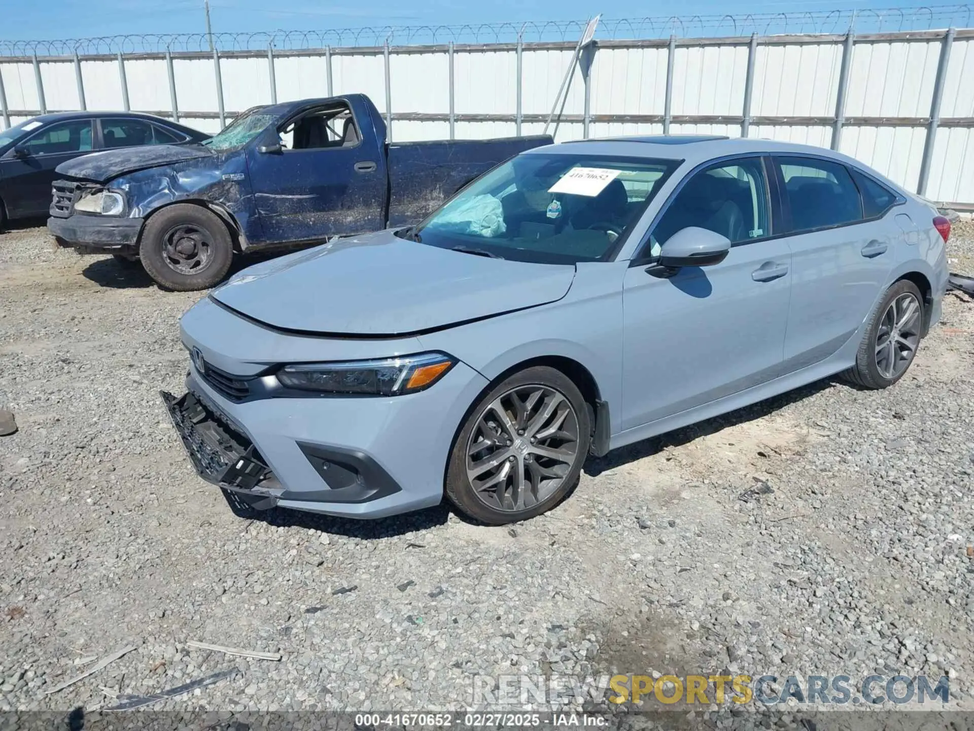 2 fotografías del automóvil dañado 2HGFE1F94PH308397 HONDA CIVIC 2023