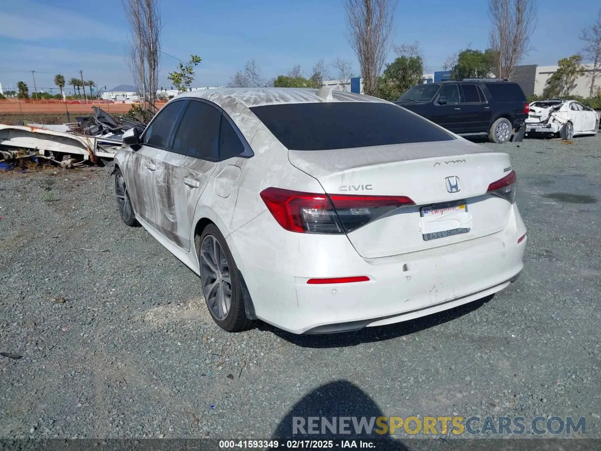 3 fotografías del automóvil dañado 2HGFE1F95PH308070 HONDA CIVIC 2023