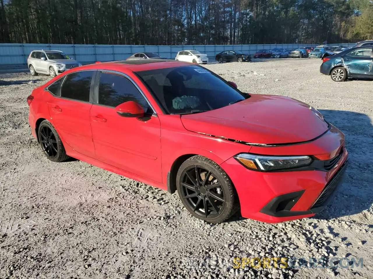 4 fotografías del automóvil dañado 2HGFE1F96PH307560 HONDA CIVIC 2023