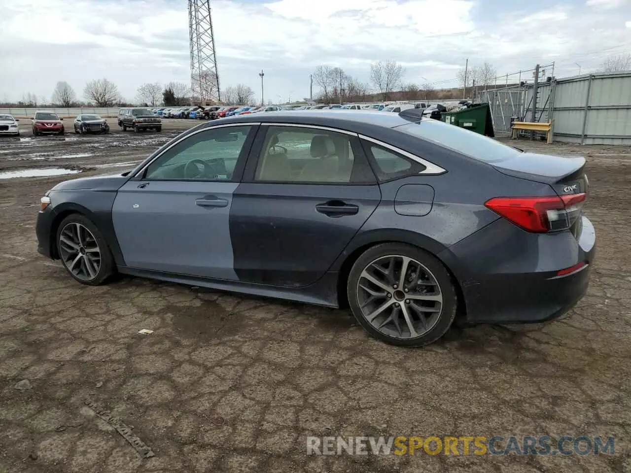 2 fotografías del automóvil dañado 2HGFE1F97PH306496 HONDA CIVIC 2023