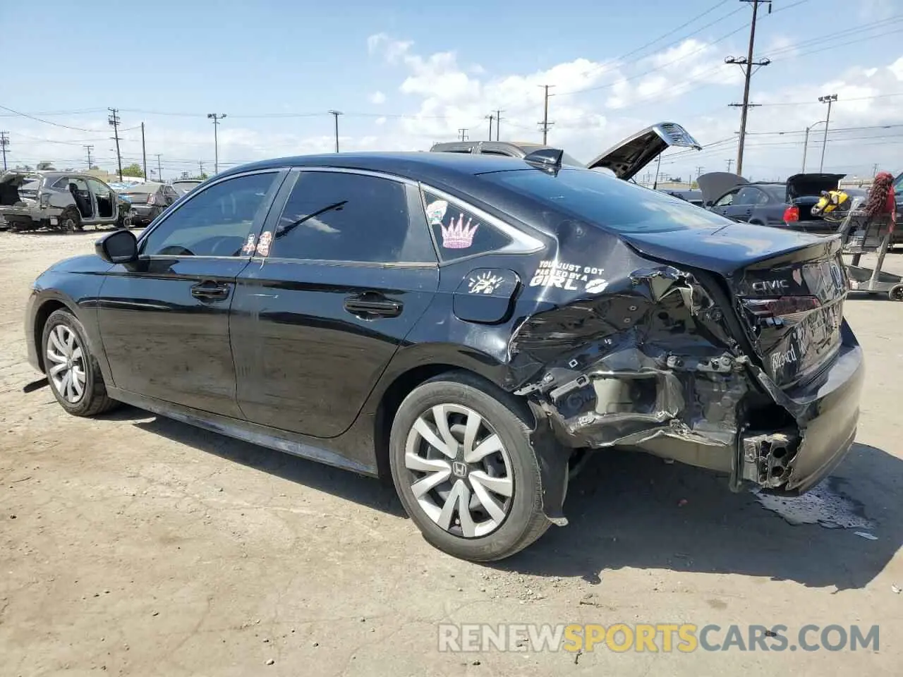 2 fotografías del automóvil dañado 2HGFE2F22PH560769 HONDA CIVIC 2023