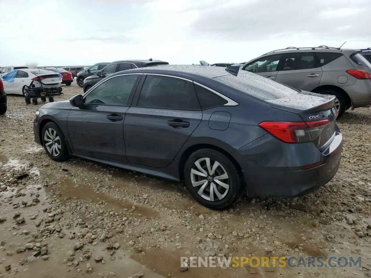 2 fotografías del automóvil dañado 2HGFE2F25PH562631 HONDA CIVIC 2023