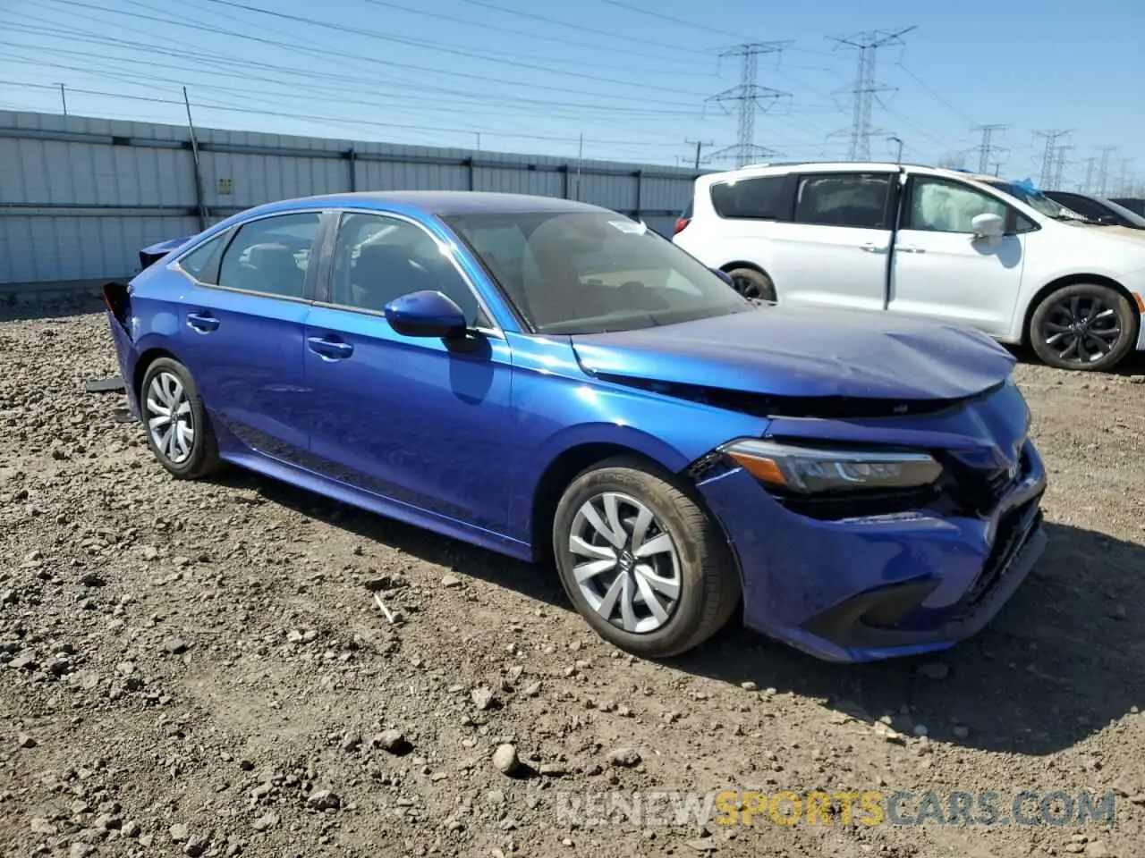 4 fotografías del automóvil dañado 2HGFE2F27PH565689 HONDA CIVIC 2023