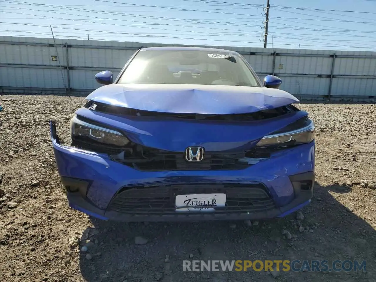 5 fotografías del automóvil dañado 2HGFE2F27PH565689 HONDA CIVIC 2023