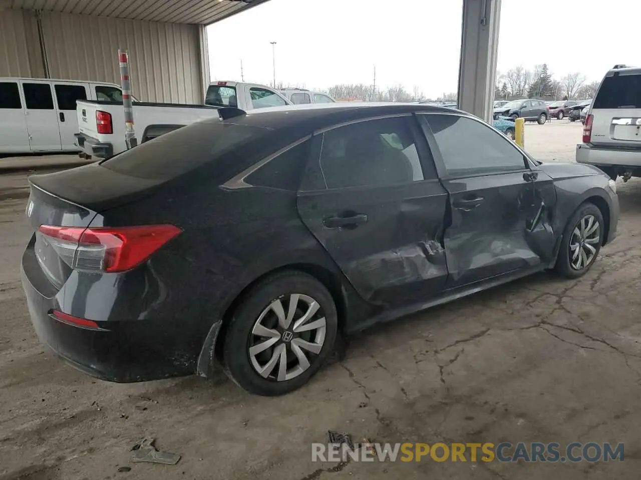 3 fotografías del automóvil dañado 2HGFE2F29PH535805 HONDA CIVIC 2023