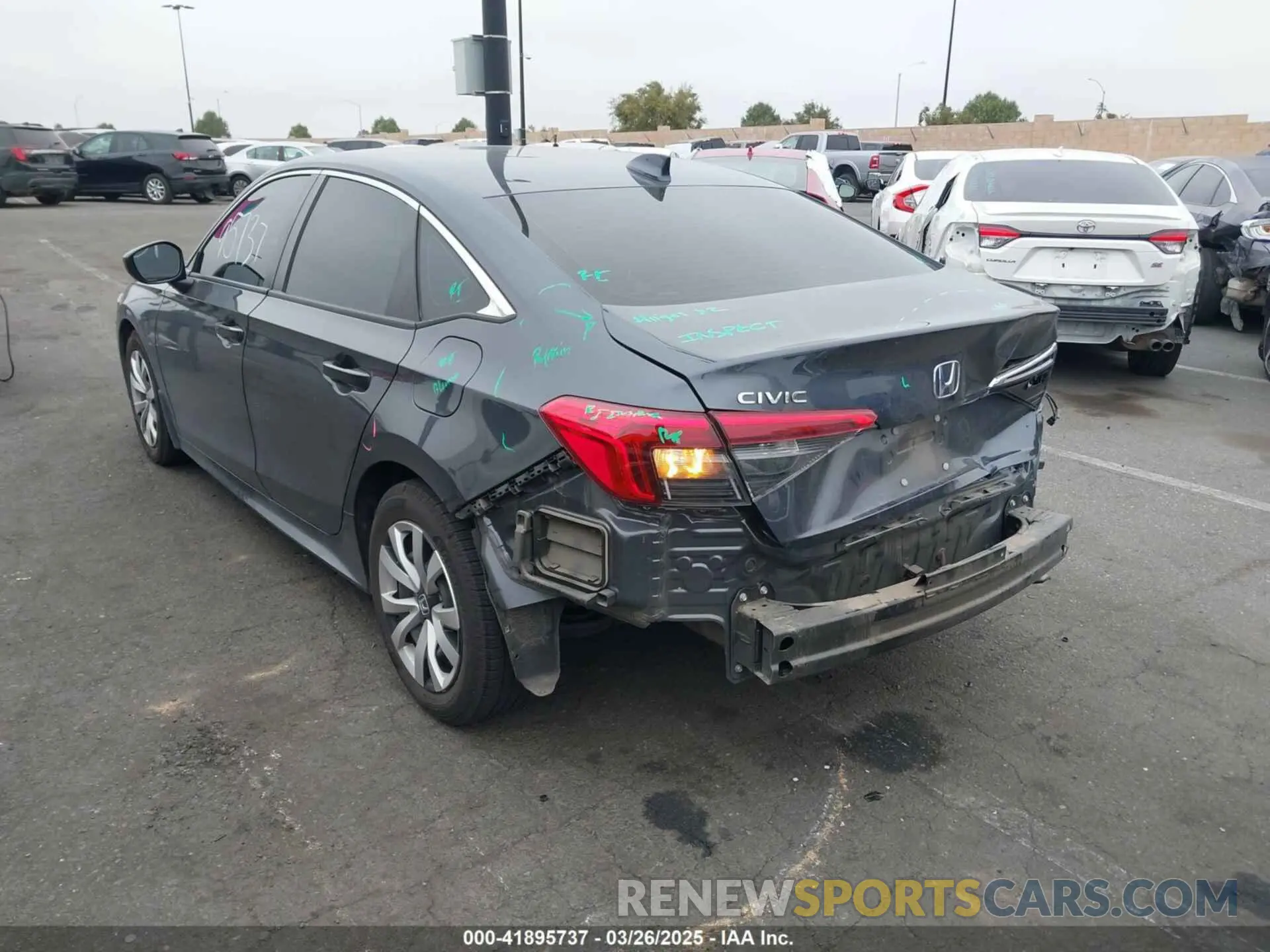 15 fotografías del automóvil dañado 2HGFE2F29PH553494 HONDA CIVIC 2023
