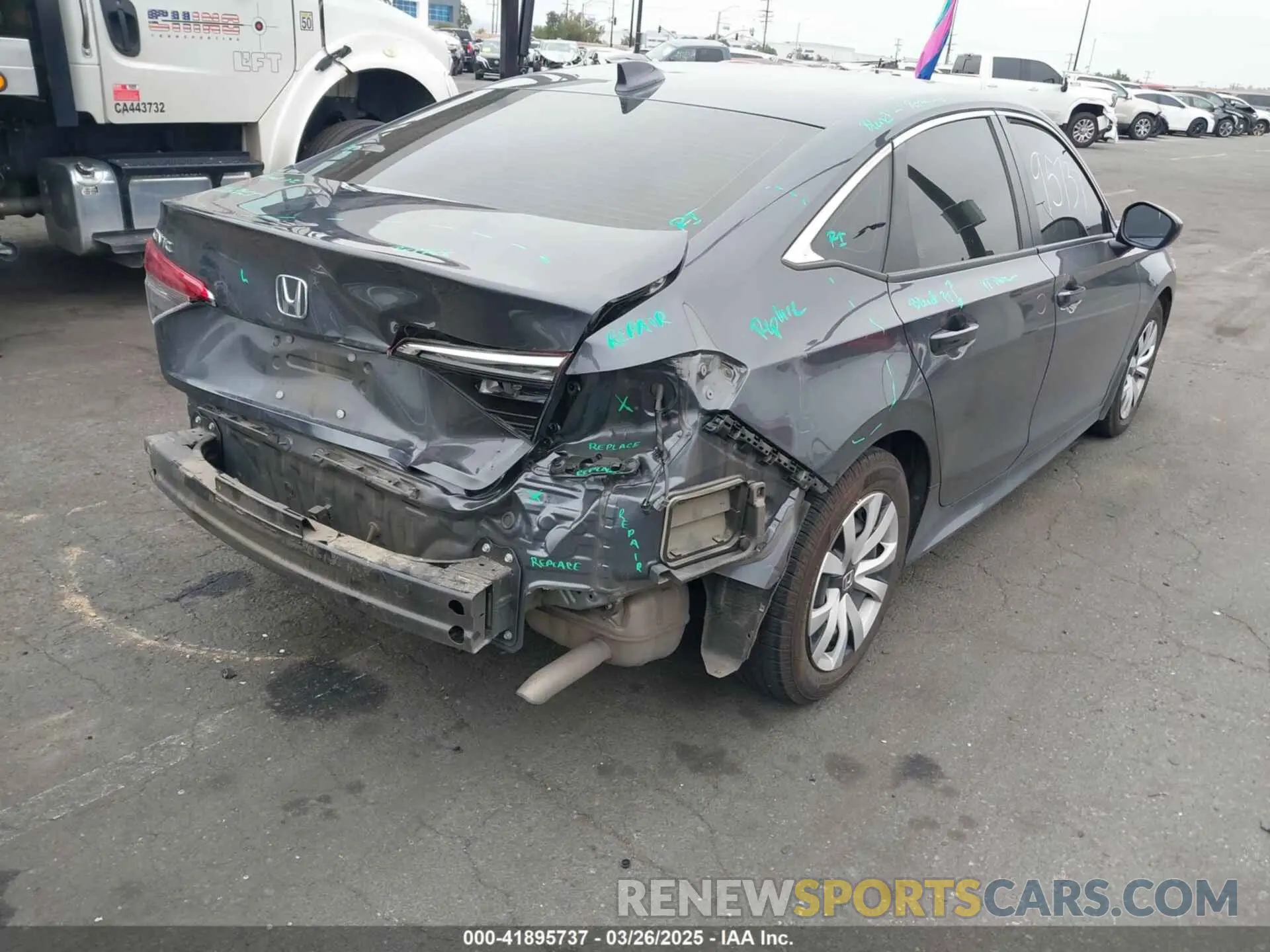 4 fotografías del automóvil dañado 2HGFE2F29PH553494 HONDA CIVIC 2023