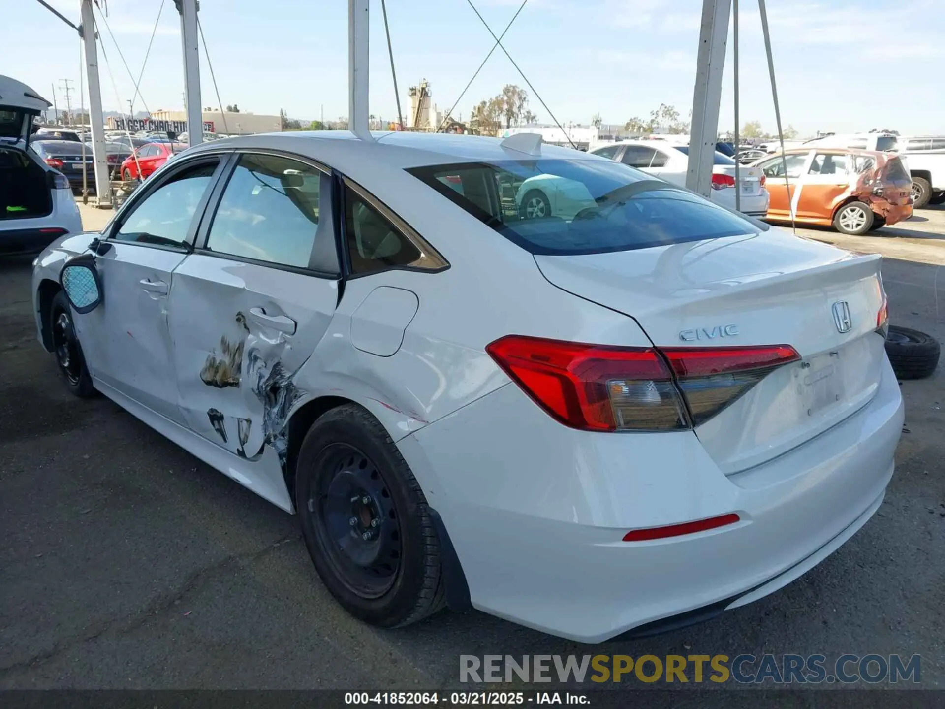 3 fotografías del automóvil dañado 2HGFE2F2XPH531634 HONDA CIVIC 2023