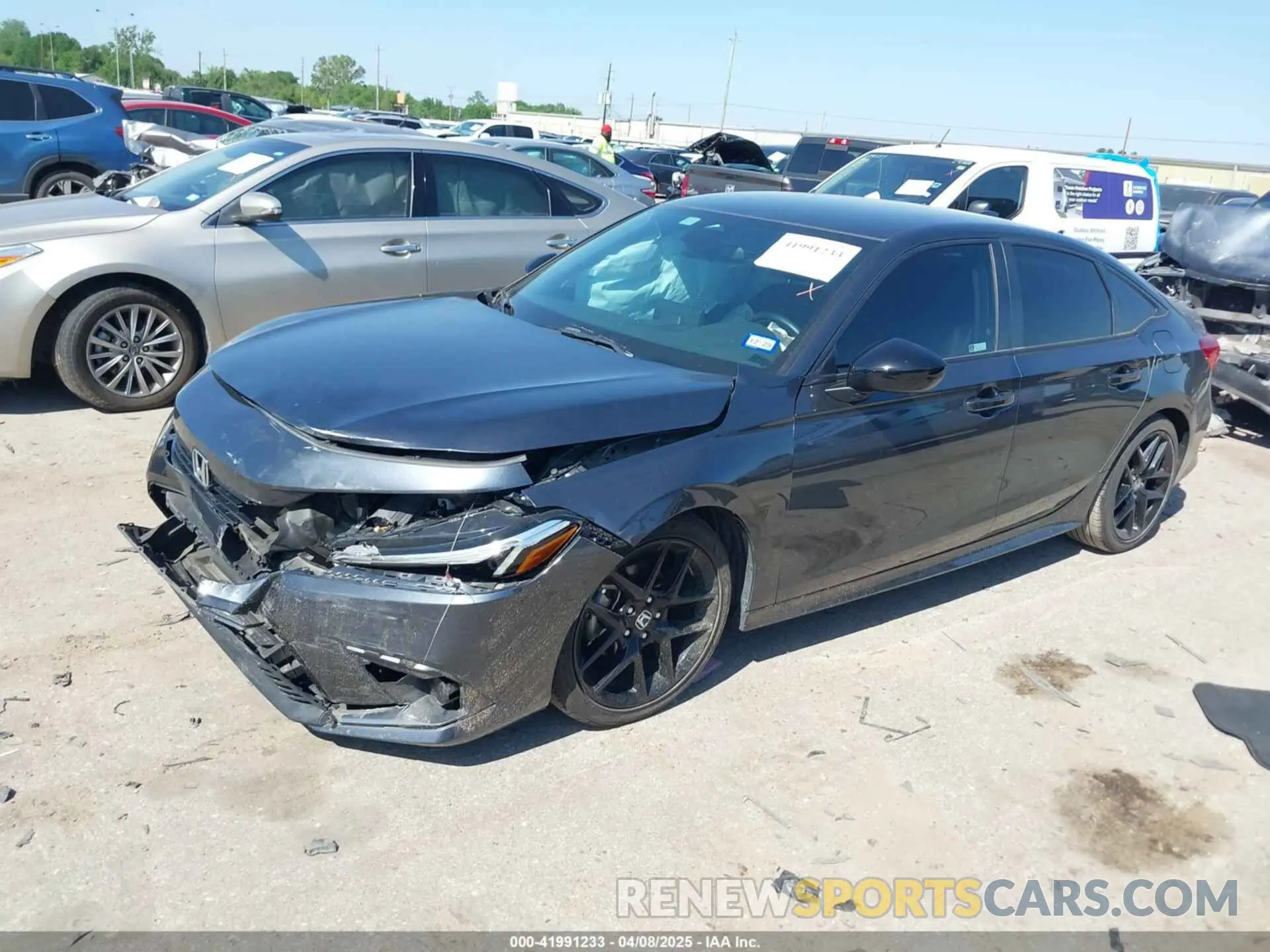 2 fotografías del automóvil dañado 2HGFE2F50PH509037 HONDA CIVIC 2023