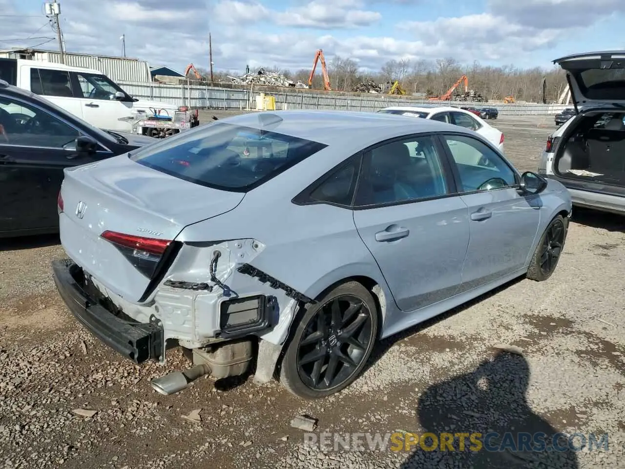 3 fotografías del automóvil dañado 2HGFE2F50PH527232 HONDA CIVIC 2023