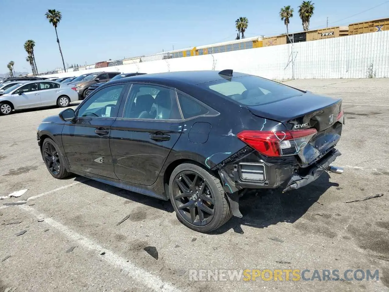 2 fotografías del automóvil dañado 2HGFE2F50PH548145 HONDA CIVIC 2023
