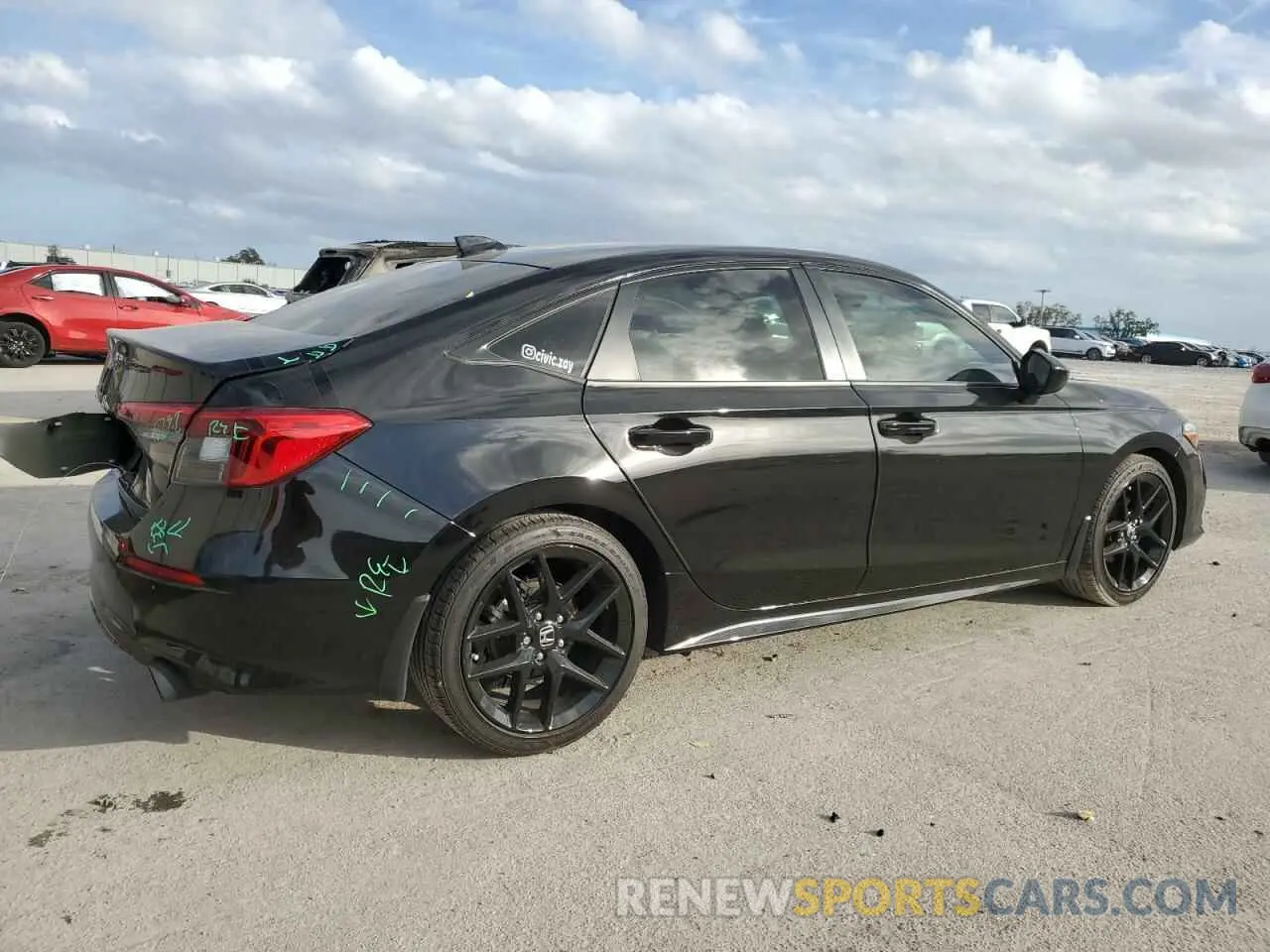 3 fotografías del automóvil dañado 2HGFE2F50PH564524 HONDA CIVIC 2023