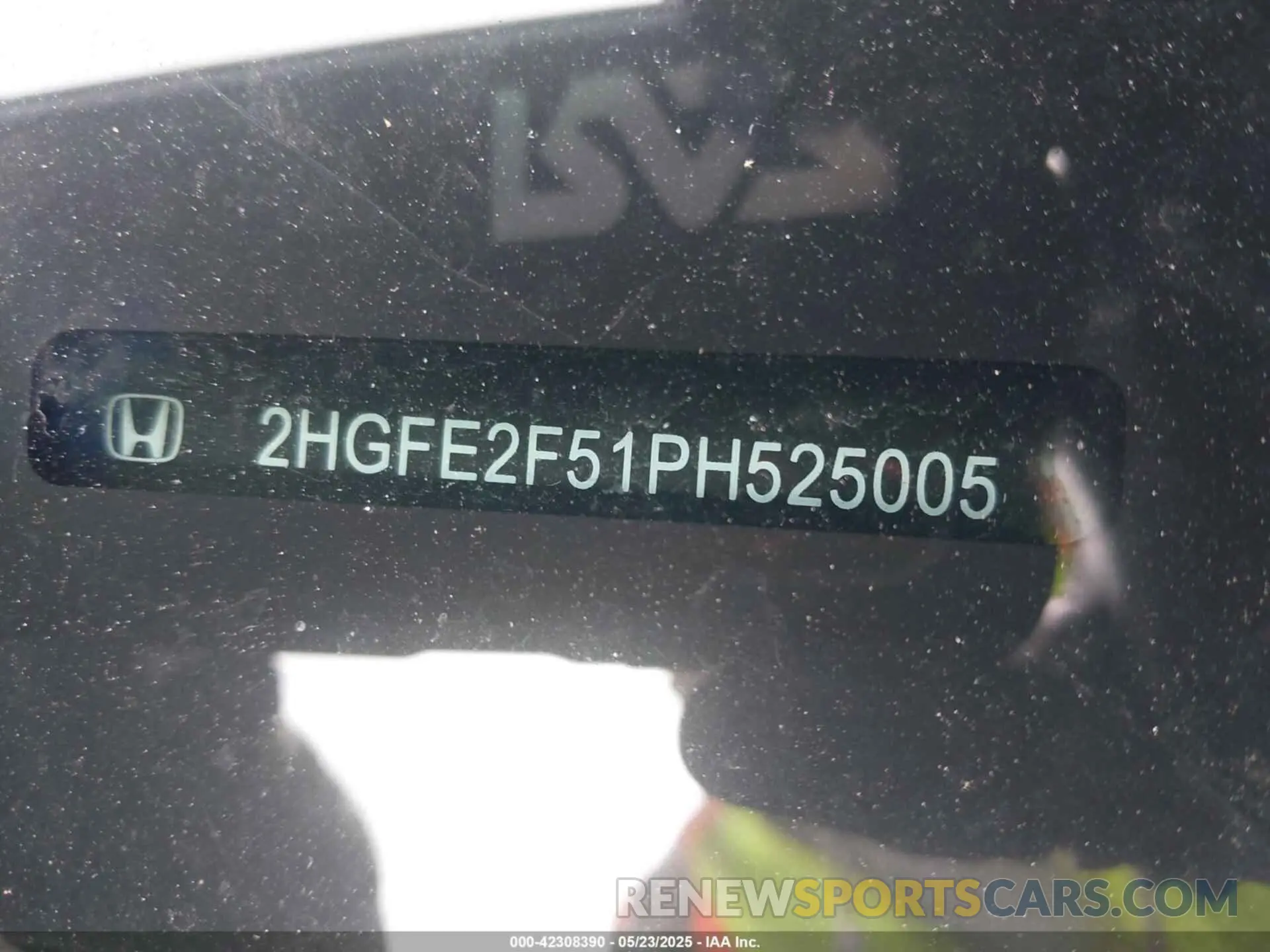 17 fotografías del automóvil dañado 2HGFE2F51PH525005 HONDA CIVIC 2023