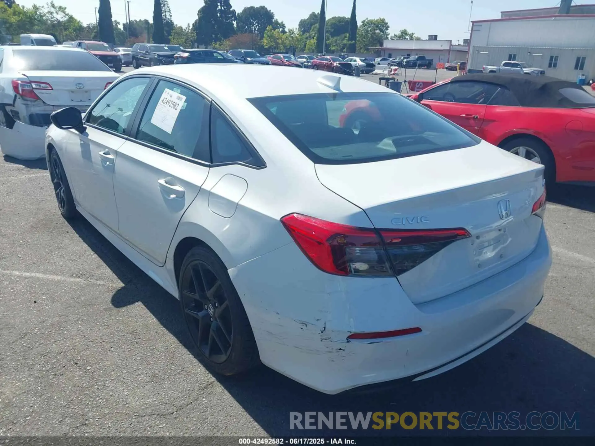 3 fotografías del automóvil dañado 2HGFE2F51PH563060 HONDA CIVIC 2023