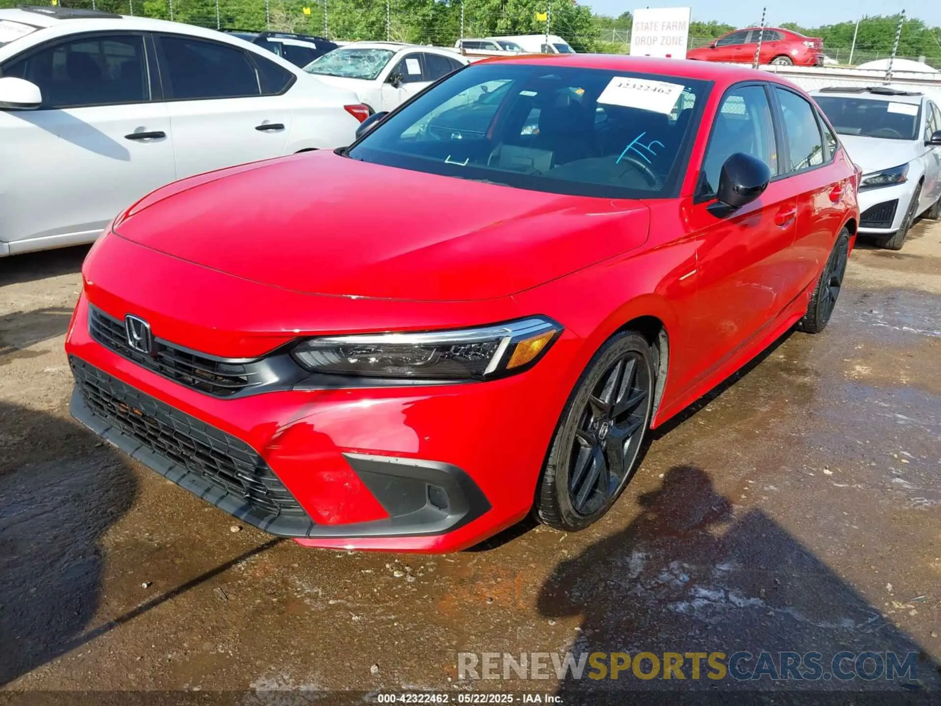 2 fotografías del automóvil dañado 2HGFE2F52PH531055 HONDA CIVIC 2023