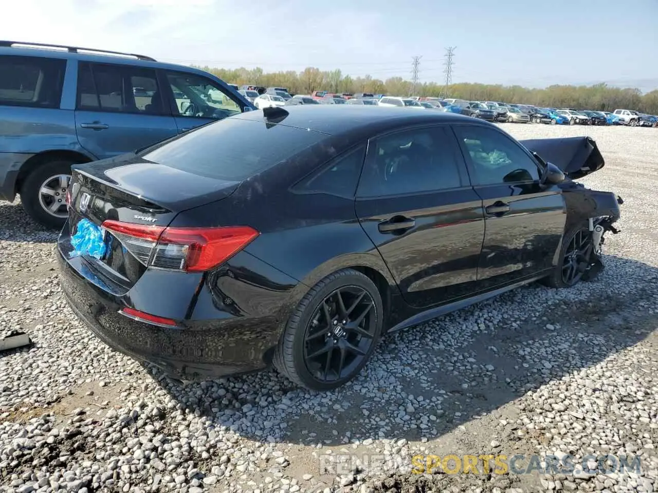3 fotografías del automóvil dañado 2HGFE2F54PH509946 HONDA CIVIC 2023